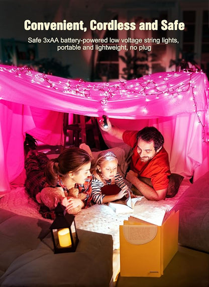 Christmas String Lights, 8ft 20 LED Waterproof Twinkle Lights