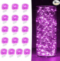 16-Pack 30 LED Christmas Twinkle Lights, 10ft Waterproof for Backyard