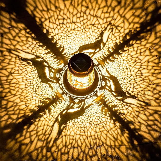 Courtyard Solar Garden Lanterns, Classic Waterproof LED