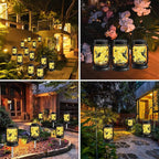 Solar Hummingbird Lanterns, Porch Hanging LED Decor