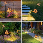 Solar Butterfly Lanterns, Garden Hanging LED Decor