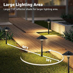 2-Pack Solar Pathway Lights, IP65 Waterproof LED Walkway Lights