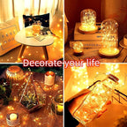 Christmas Fairy Lights 24-Pack, 2ft 30 LED Battery Twinkle Lights