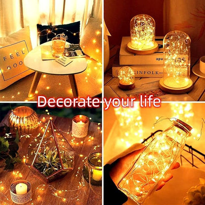 Christmas Fairy Lights 24-Pack, 2ft 30 LED Battery Twinkle Lights
