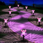 4-Pack Solar Pathway Lights, Waterproof LED Walkway Lights