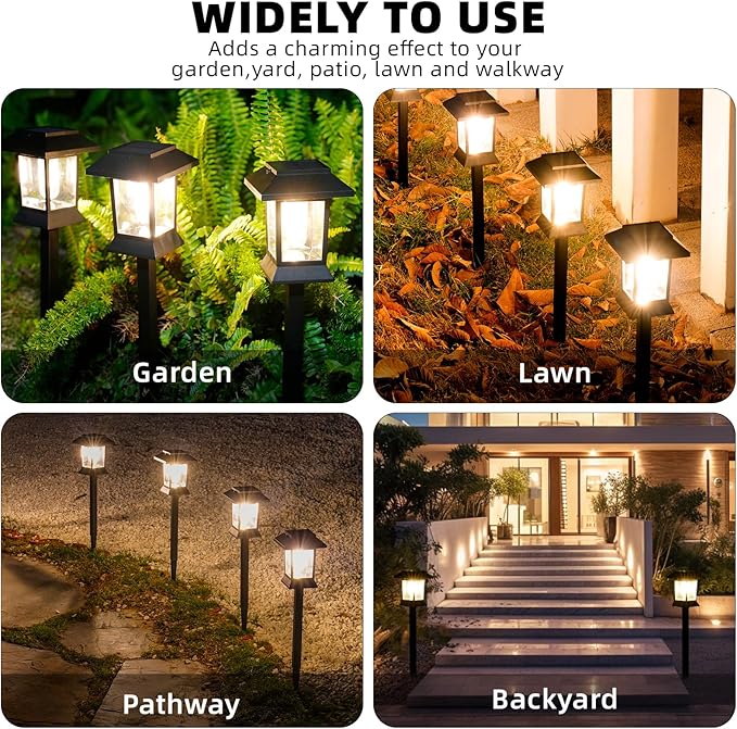 6-Pack Solar Landscape Lights for Yard