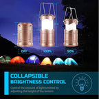 4-Pack Decorative Courtyard Solar Lanterns for Porch, Waterproof LED