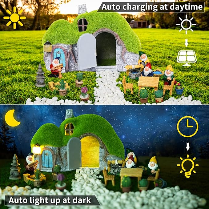 Solar Garden Statue Light, Yard Decor