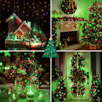 4-Pack 240 LED Christmas Twinkle Lights, 80ft Waterproof for Porch