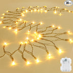 8ft LED Patio String Lights, Waterproof Outdoor