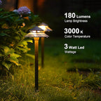 Warm White Solar Path Lights, Outdoor Yard LED