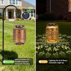 Hummingbird Solar Lantern Set, Elegant Garden Lighting