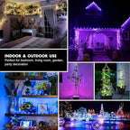 2-Pack 240 LED Christmas Twinkle Lights, 78ft Waterproof for Backyard