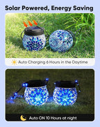 Globe Solar Hanging Lanterns 6-Pack, Rustic Garden Decor