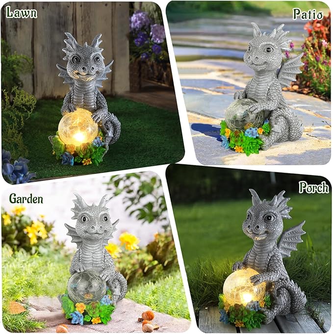 Solar Garden Garden Statue Light, Outdoor Decor