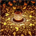 Dog Solar Lantern Set, Metal Backyard Lighting