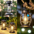 Solar Backyard Lanterns 4-Pack, Yard Hanging LED Decor