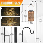 Solar Hummingbird Lanterns, Yard Hanging LED Decor