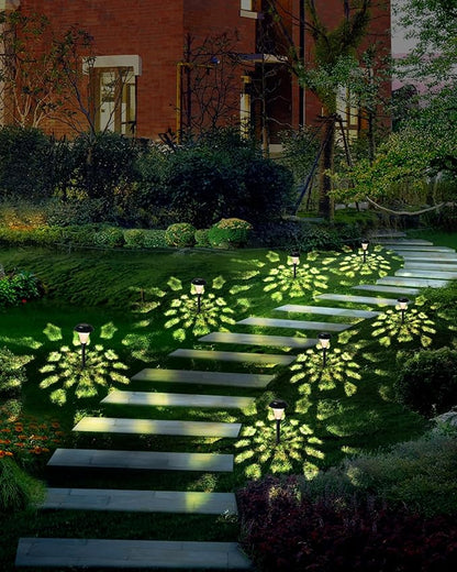 Solar Pathway Lights,6 Pack Solar Lights Outdoor Waterproof,Outdoor Solar Lights for Yard,Lawn,Patios, Garden,Landscape,Walkway,Driveway