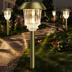 6-Pack Solar Pathway Lights, Waterproof LED Driveway Lights