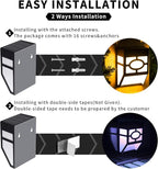 Solar Deck Lights, RGB Waterproof LED