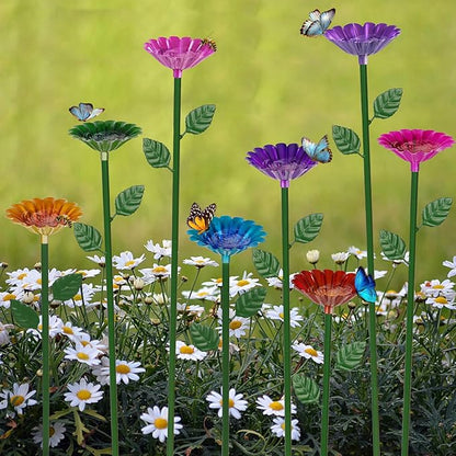 8-Pack Bee Watering Station, Metal Garden Bee Bath