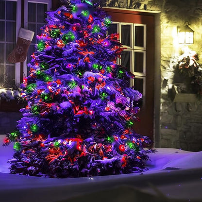 Christmas Porch String Lights, 34ft 100 LED Waterproof