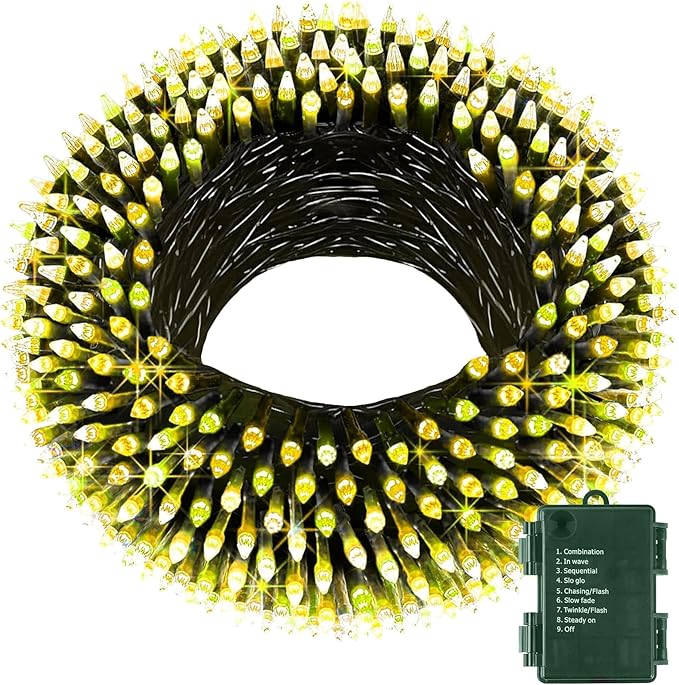 Christmas Backyard String Lights, 33ft 100 LED Waterproof