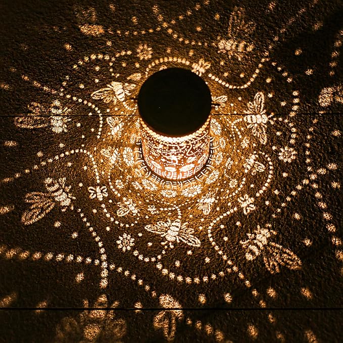 Solar Bee Lanterns, Outdoor Hanging LED Decor