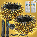 Christmas Porch String Lights, 66ft 200 LED Waterproof
