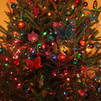 2-Pack 32ft Christmas LED String Lights, Waterproof Timer Lights