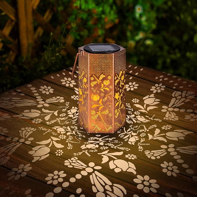 Dragonfly Solar Outdoor Lanterns, Charming Waterproof LED
