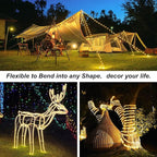 Remote Control Rope Lights, 33ft Color-Changing LED