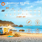 200ft String Lights for Yard, Waterproof LED