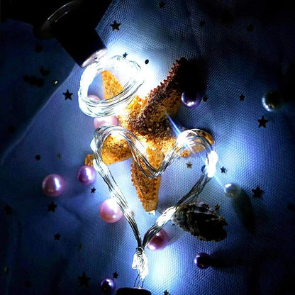 12-Pack Outdoor String Lights, Cool White Waterproof LED