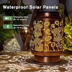 Garden Solar Hanging Lanterns, Metal Porch Decor