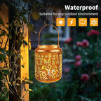 Solar Hummingbird Lanterns 2-Pack, Patio Hanging LED Decor