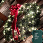 Christmas Porch String Lights, 50 LED Waterproof