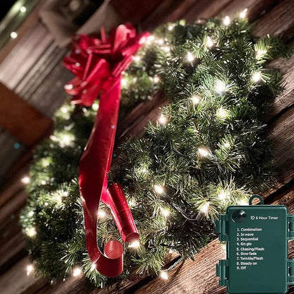 Christmas Porch String Lights, 50 LED Waterproof