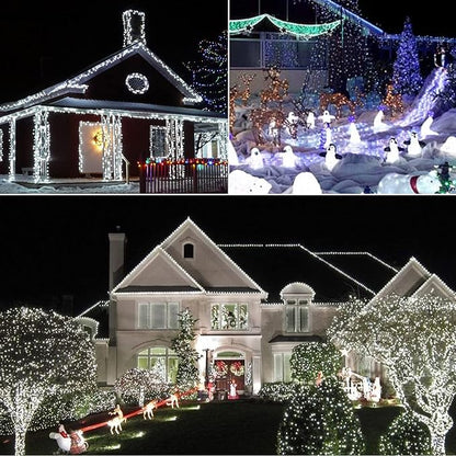 Christmas Porch String Lights, 66ft 200 LED Waterproof