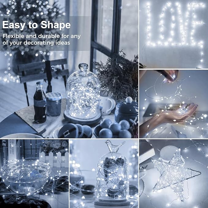 Christmas Fairy Lights 6-Pack, Battery Twinkle Lights