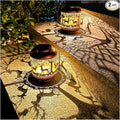 Deer Solar Lantern Set 2-Pack, Elegant Yard Lighting