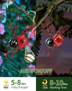 Ladybug Solar Lawn Figurine Light, Waterproof