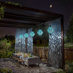 Black Solar Path Lights, Outdoor Garden LED