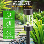Solar Walkway Path Lights 12-Pack, Waterproof
