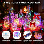 Christmas Fairy Lights 10-Pack, 10ft 30 LED Battery Twinkle Lights