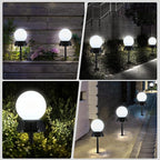 Cool White Solar Pathway Lights 2-Pack, Driveway LED