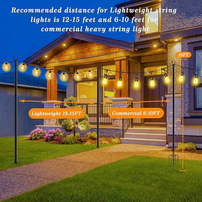 10ft Fairy String Lights, Waterproof Deck