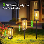 8-Pack Solar Path Lights, Outdoor Walkway LED