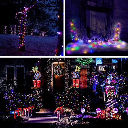 Christmas Porch String Lights, 33ft 100 LED Waterproof